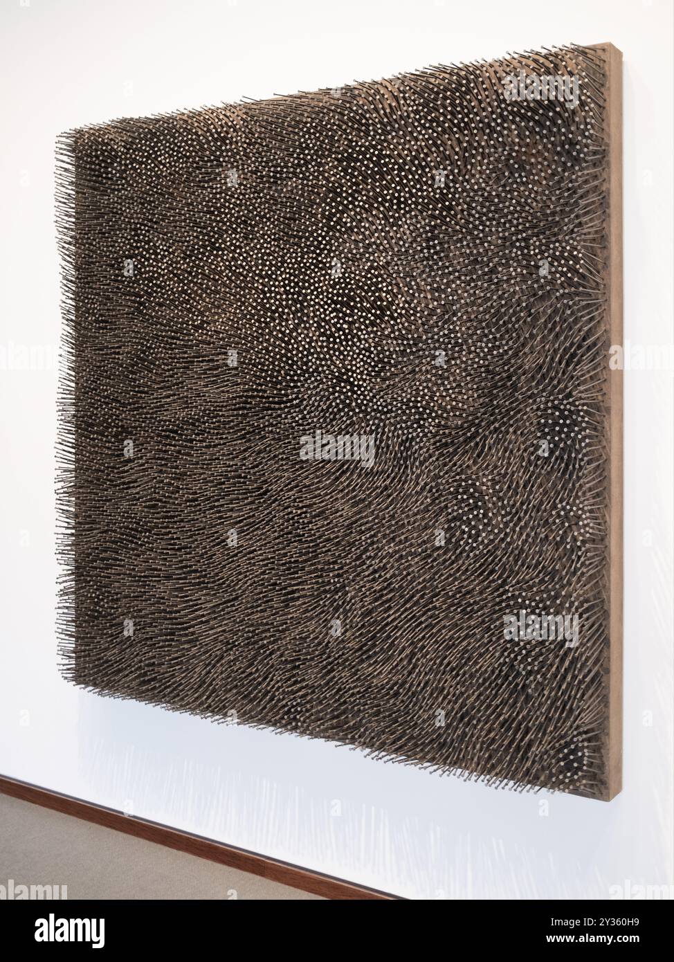 Campo di Gunther Uecker alla Neue Nationalgalerie di Berlino Germania Foto Stock