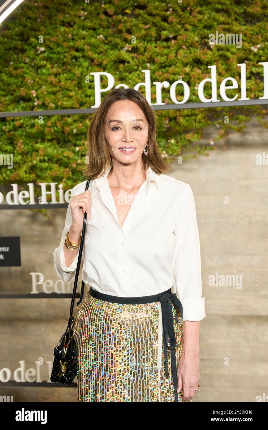 Madrid. Spagna. 20240912, Isabel Preysler partecipa a Pedro del Hierro 50th Anniversary «la leyenda del tiempo» Photocall a Corona de Espinas il 12 settembre 2024 a Madrid, Spagna Foto Stock