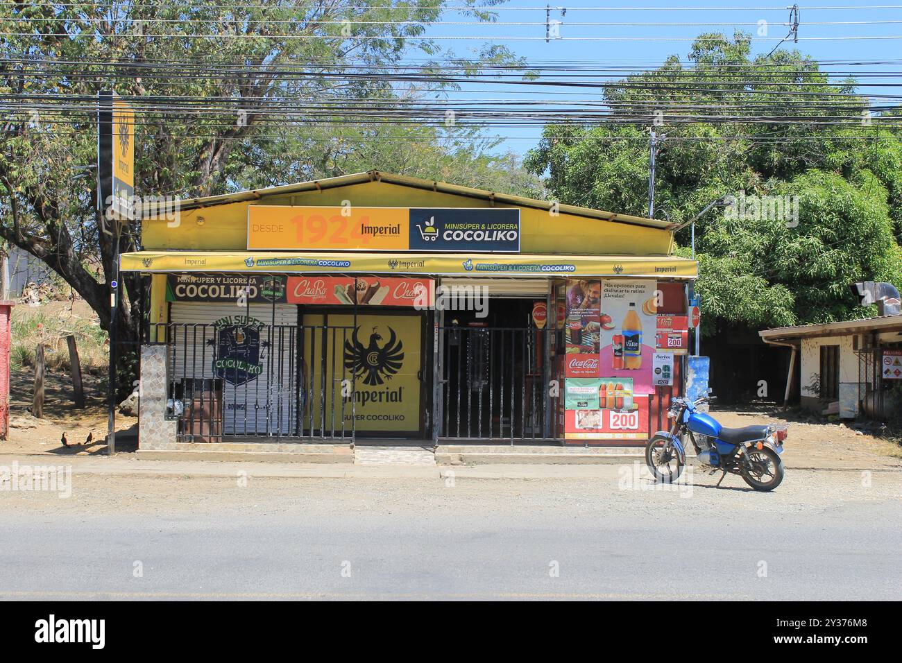 Mini market di CocoLiko, Coco Beach, Guanacaste, Costa Rica Foto Stock