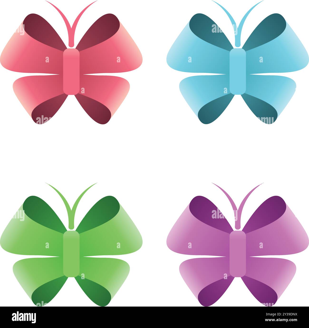 Butterfly spa e beauty Logo design Illustrazione Vettoriale