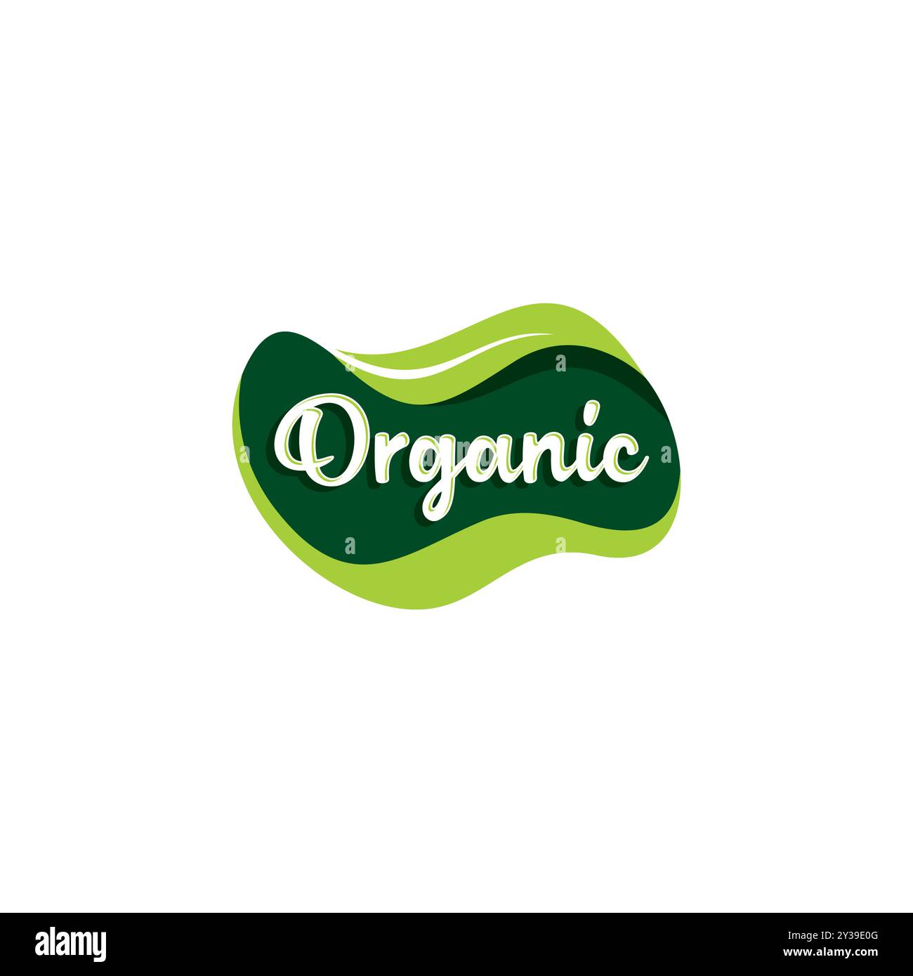 Etichetta per alimenti biologici Vector. Logo del prodotto naturale Illustrazione Vettoriale