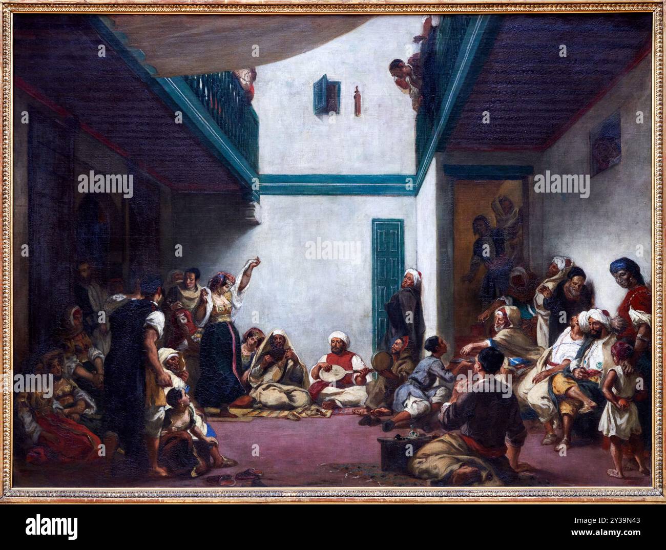 Matrimonio ebraico in Marocco, circa 1839, Salone del 1841, olio su tela, Eugène DELACROIX, Saint-Maurice (près de Paris), 1798 - Parigi, 1863, Musée du Lou Foto Stock