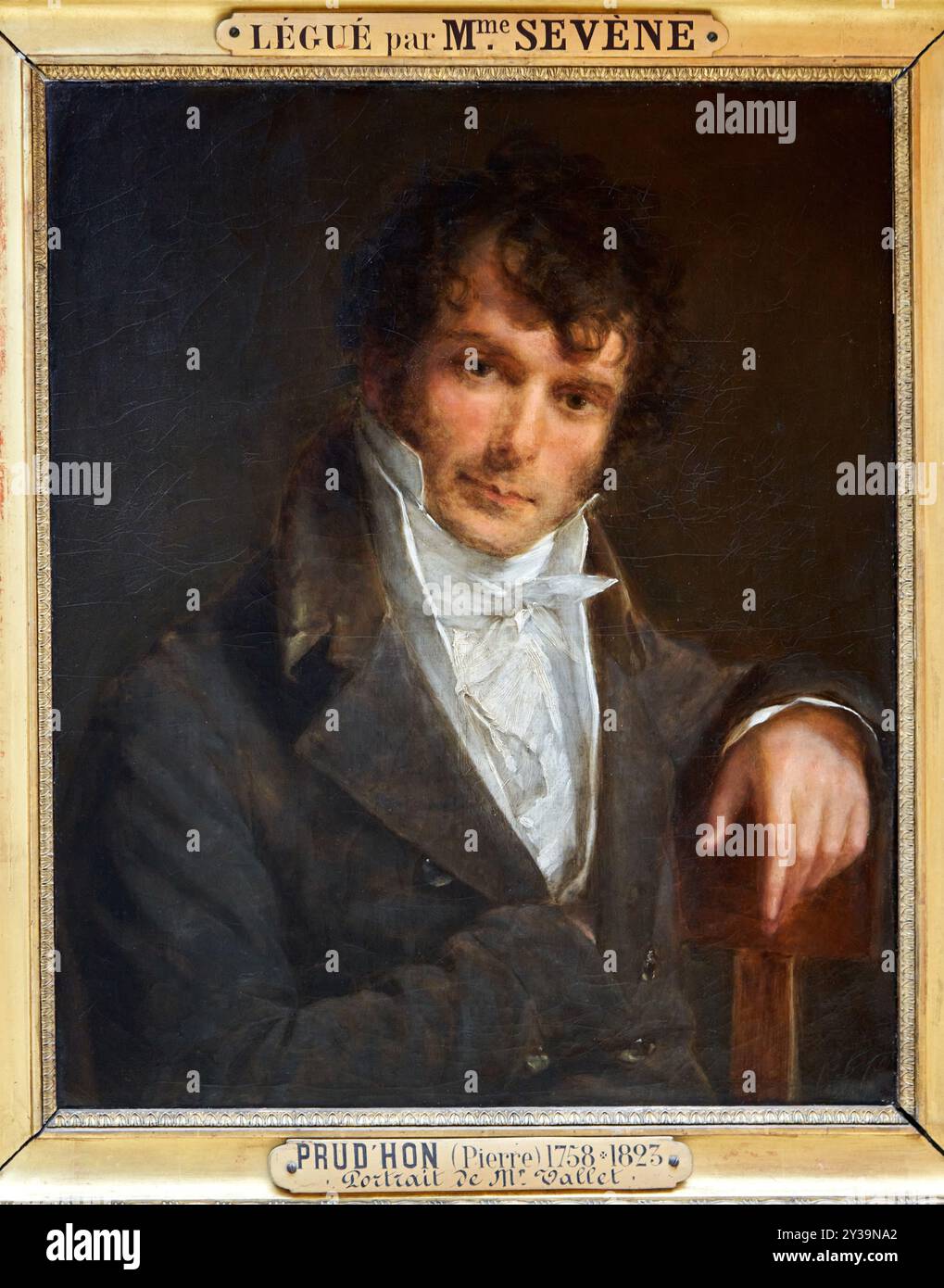 Ritratto di Monsieur Vallet, esattore delle imposte, Salone del 1812, olio su tela, Pierre-Paul PRUD'HON, Cluny, 1758 - Parigi, 1823, Musée du Louvre, Parigi, fra Foto Stock