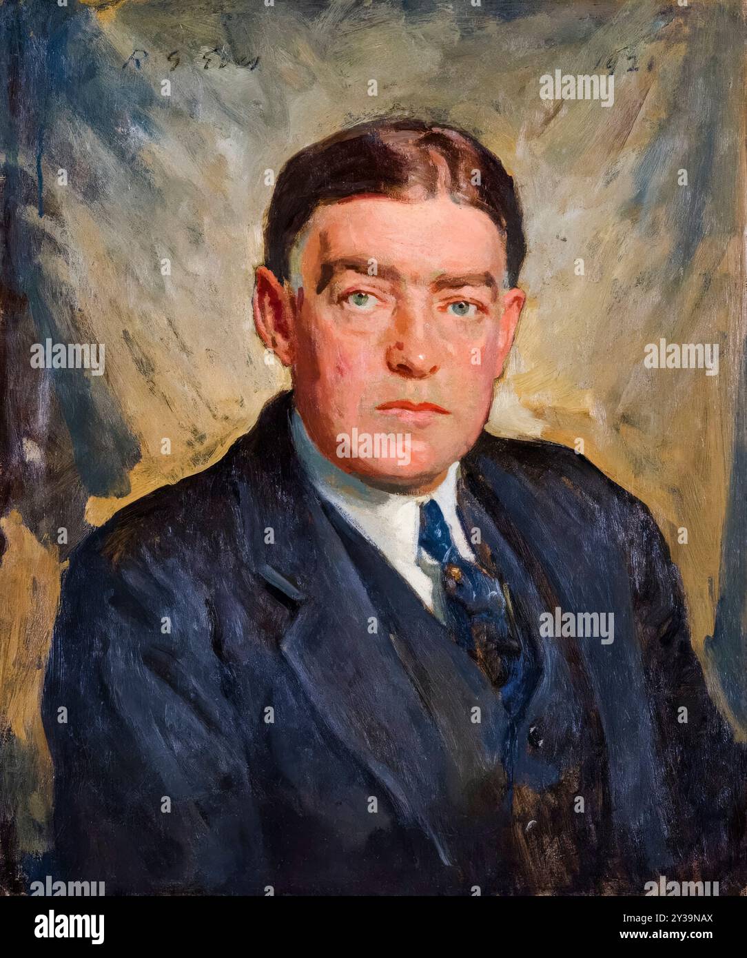 Sir Ernest Henry Shackleton (1874-1922), esploratore antartico, ritratto a olio su tela di Reginald Grenville Eves, 1921 Foto Stock
