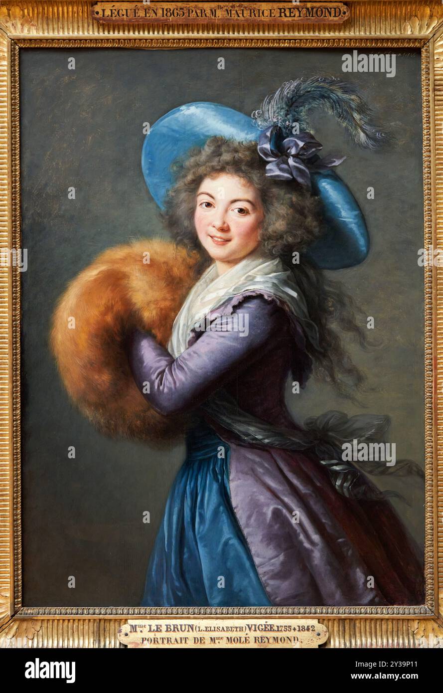 Ritratto di Madame Molé-Reymond, 1786, olio su tavola, Élisabeth-Louise VIGÉE-LEBRUN, Parigi, 1755 - 1842, Musée du Louvre, Parigi, Francia Foto Stock