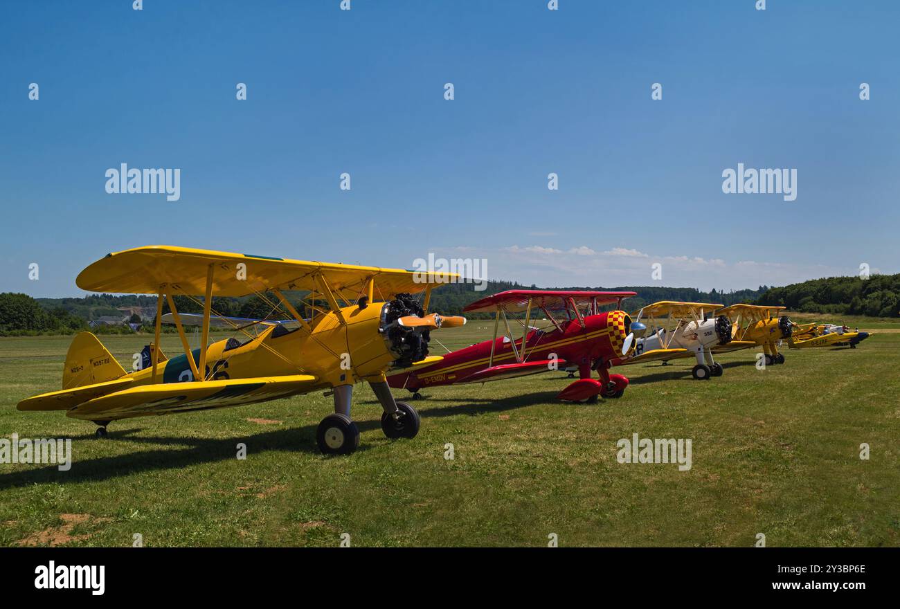 Stearman a Hirzenhain Foto Stock