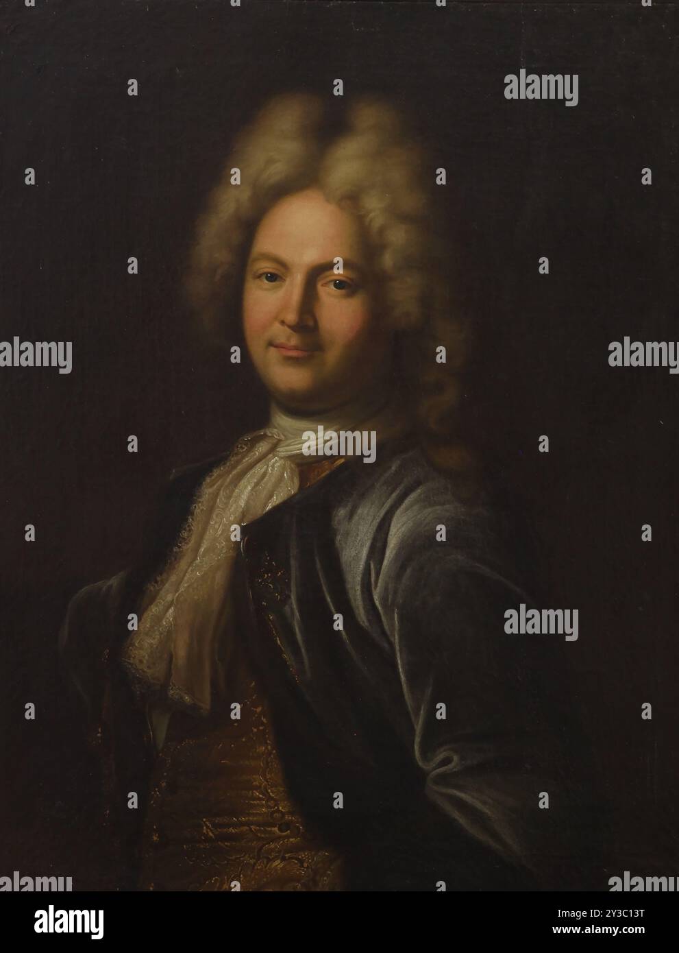 Ritratto del conte Andrey Artamonovich Matveev (1666–1728), seconda metà del XVIII secolo. Si trova nella Collezione del Museo Statale delle Ceramiche e tenuta di campagna del 18° cen. Kuskovo, Mosca. Foto Stock