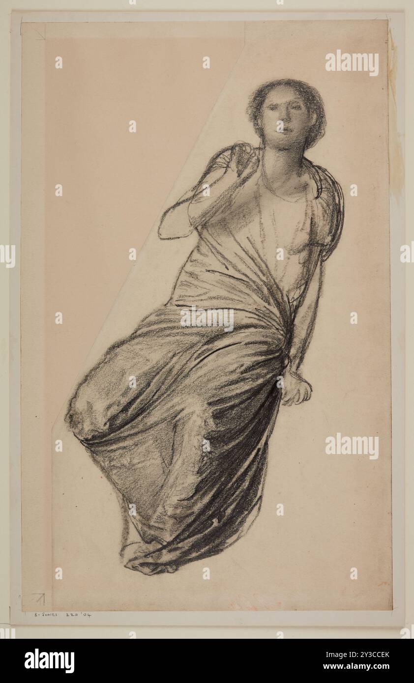 Danae - Drapery Study for Figure of Danae, 1863. Foto Stock