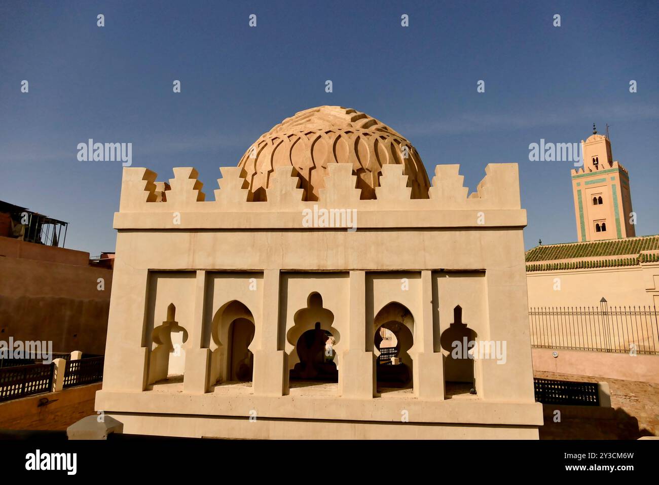 Qubba almoravide, Marrakech, città imperiale del Marocco Foto Stock