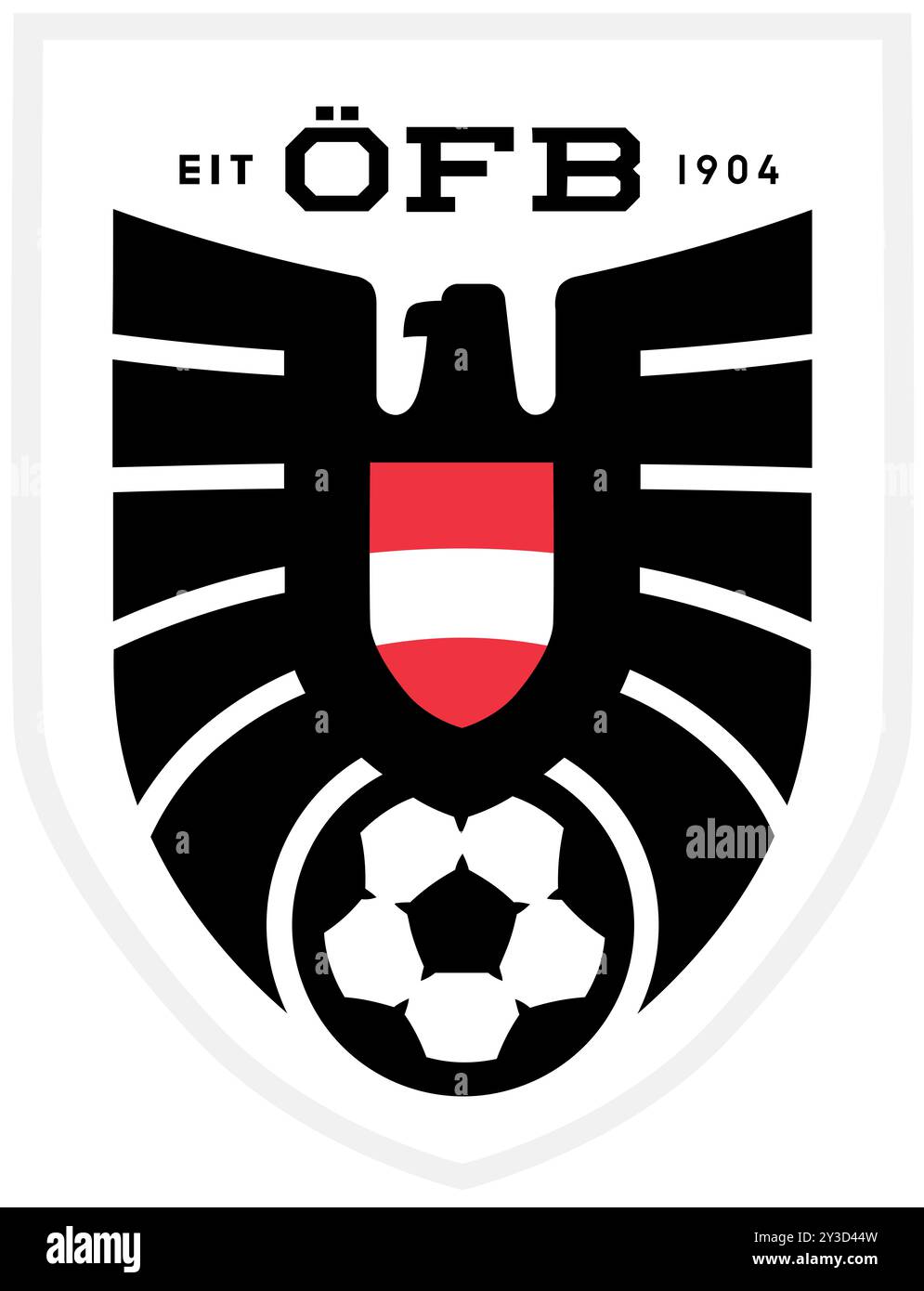 Logo della nazionale austriaca di calcio Foto Stock