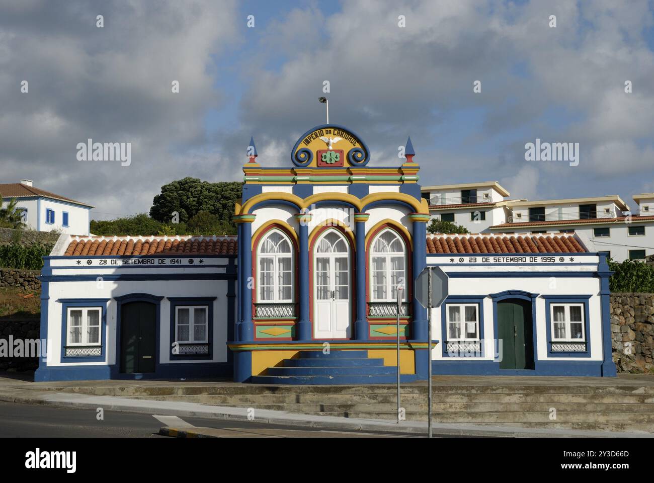 Cappella dello Spirito Santo a Praia da Vitoria, Terceira Foto Stock