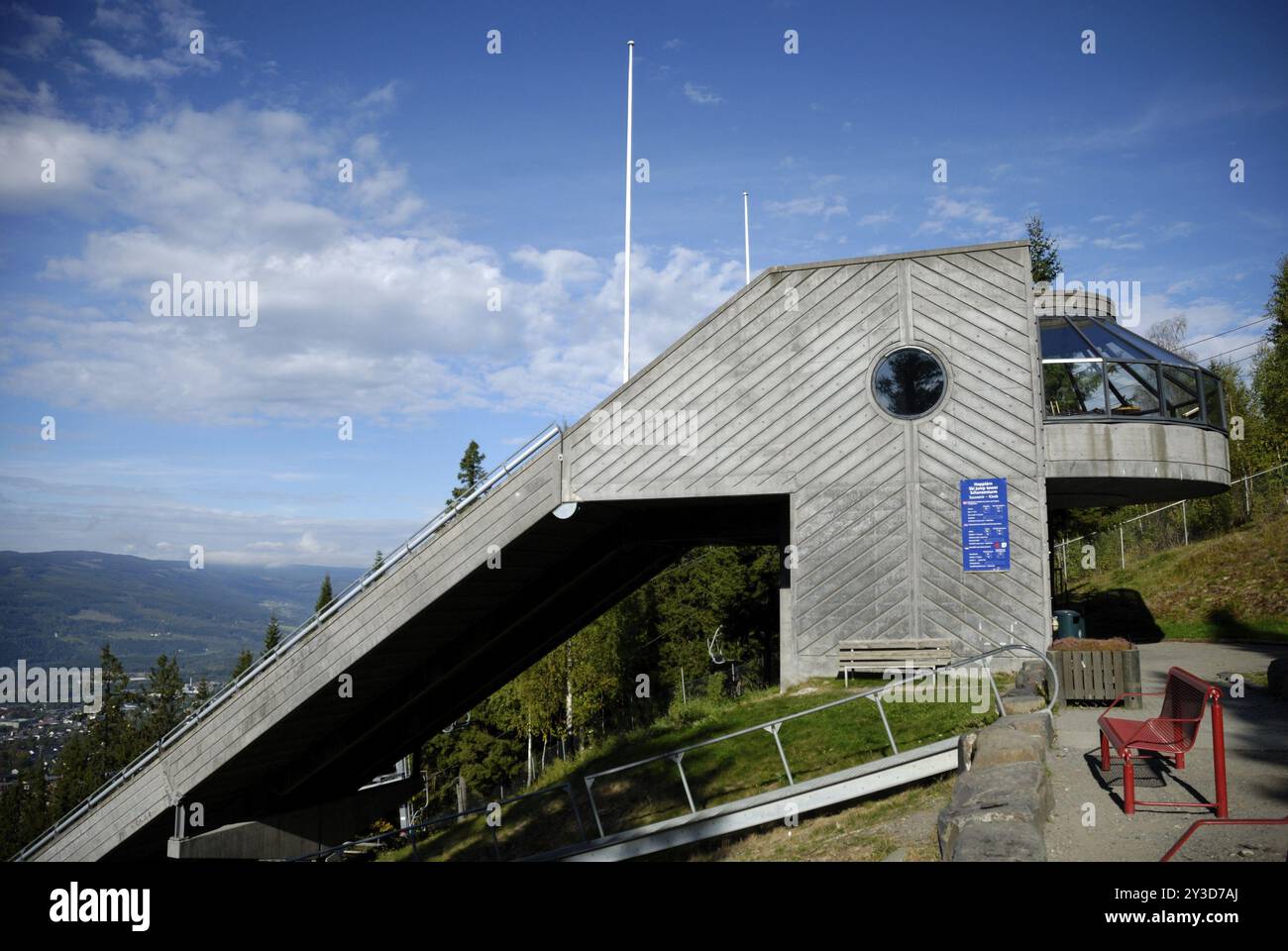 Torre Inrun a Lysgaards Bakkene, Lillehammer, Oppland, Norvegia, Europa Foto Stock