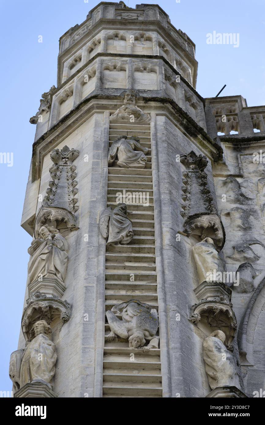 Scala per il paradiso, l'abbazia di Bath, Bath, Inghilterra, Gran Bretagna Foto Stock