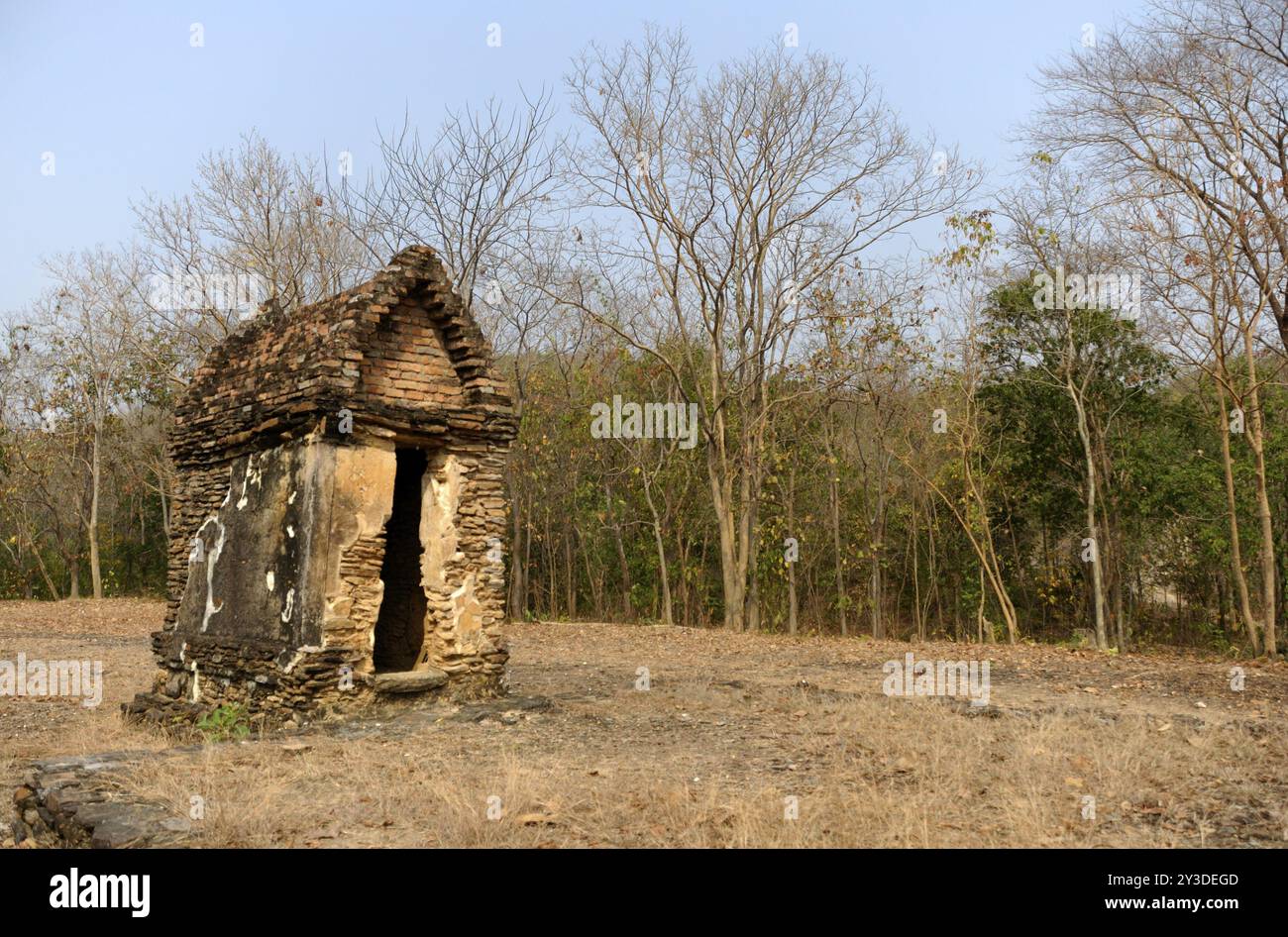 Wat Khao Phra Bat noi, Sukhothai Historical Park, Sukhothai, Thailandia, Asia Foto Stock