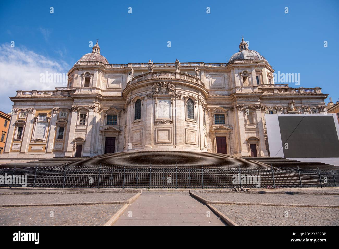Esterno della Basilica Papale di Santa Maria maggiore Foto Stock