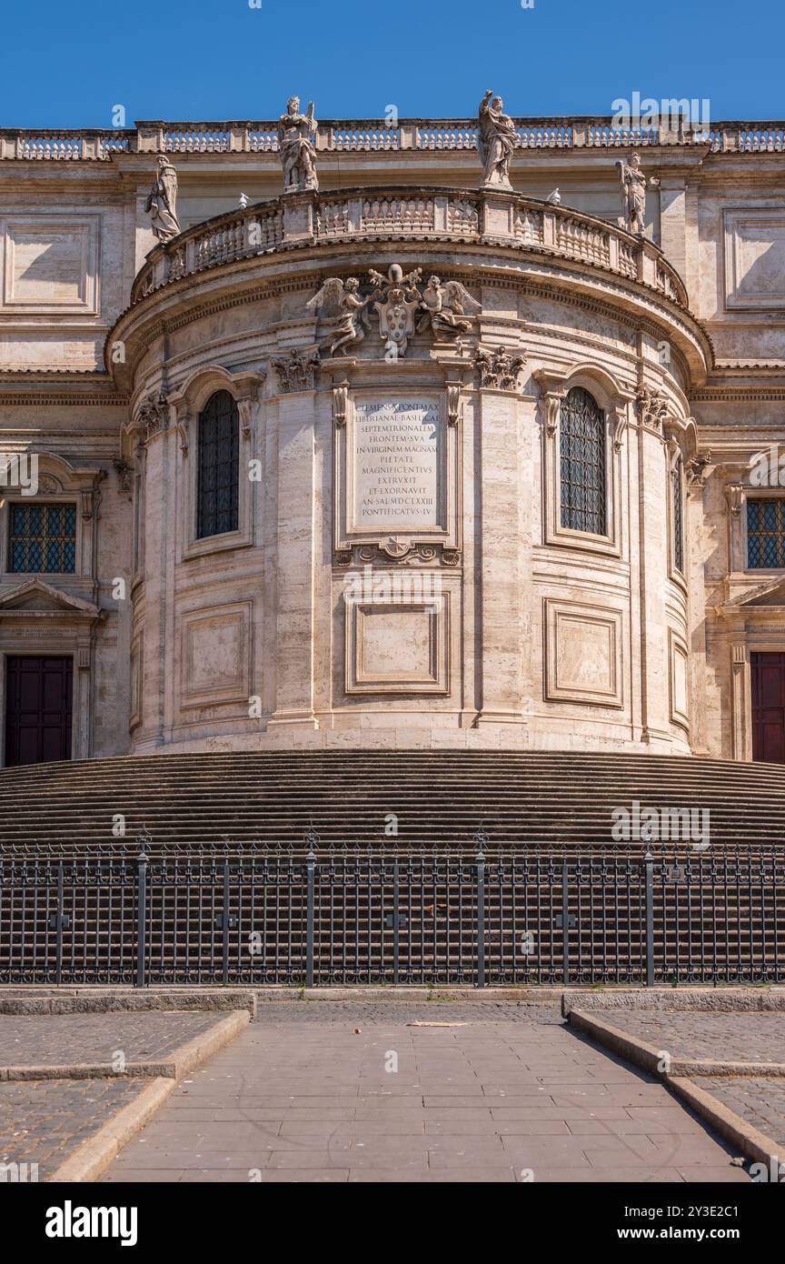 Esterno della Basilica Papale di Santa Maria maggiore Foto Stock