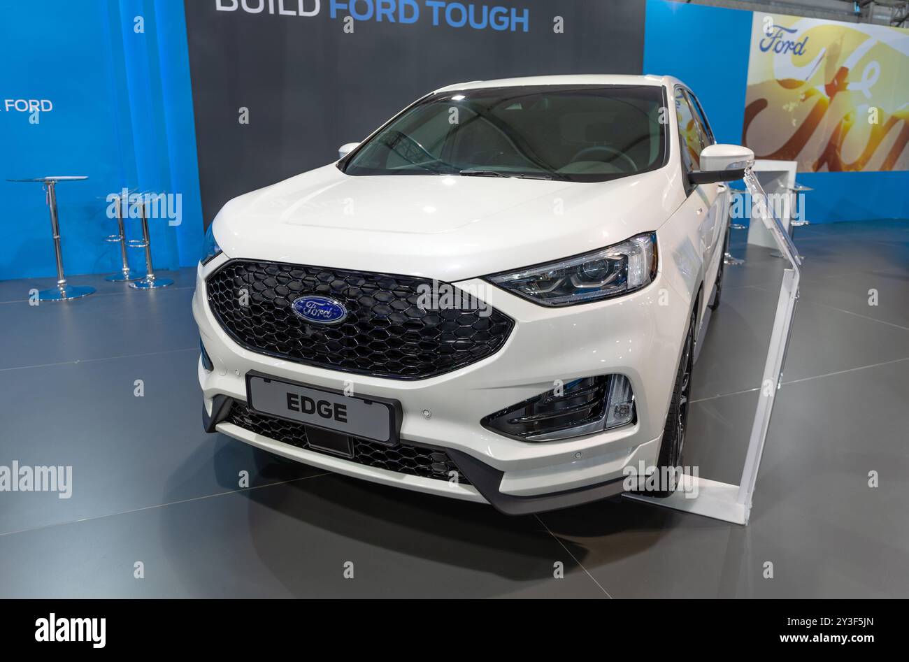 ATENE, GRECIA - 15 NOVEMBRE 2019: Ford Edge all'Aftokinisi Anytime 2019 Motor Show. Foto Stock