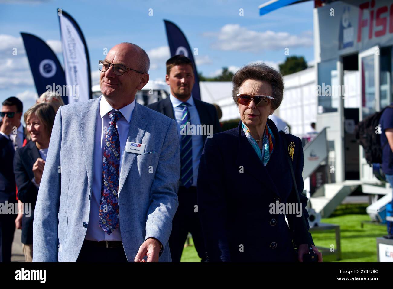 13 settembre 2024 HRH Princess Royal visita il 55° Salone Nautico annuale a Southampton Inghilterra Regno Unito Credit/Caron Watson/Alamy Live News. Foto Stock
