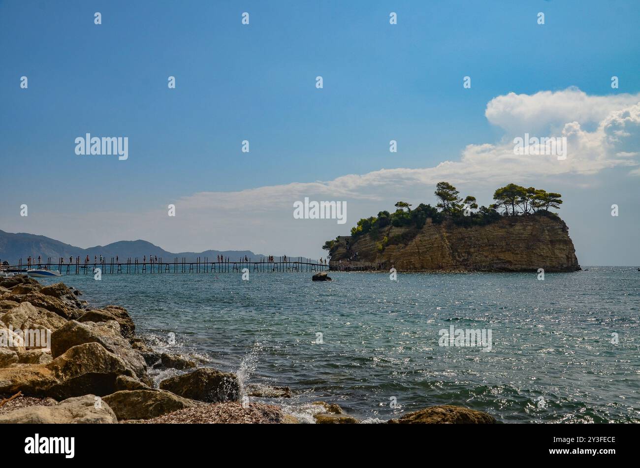 Zante agosto 2024, incredibili paesaggi multicolori e sorprendenti, l'isola di Cameo Foto Stock