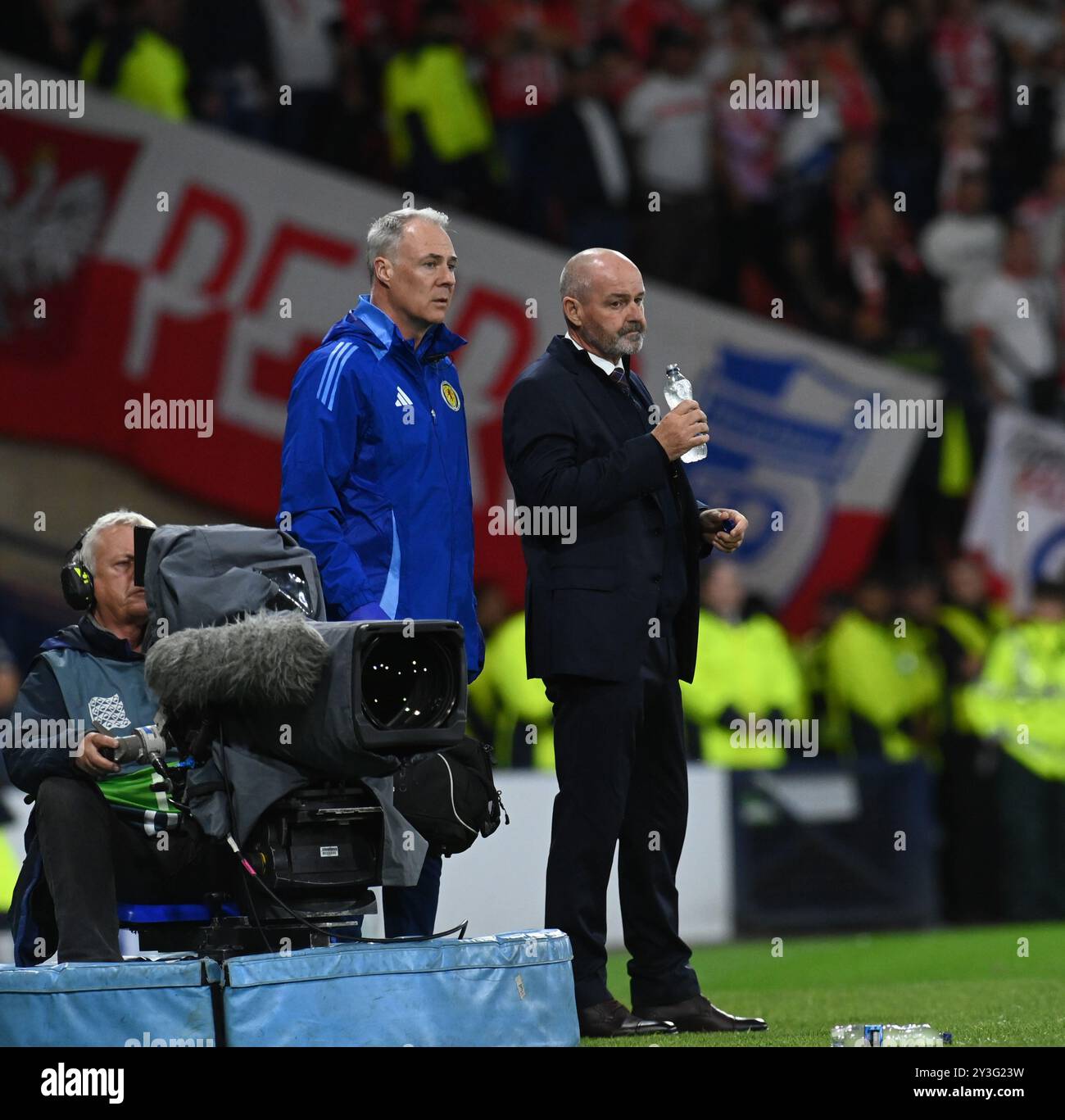 . Scozia contro Polonia UEFA Nations League: League A, gruppo 1 giovedì 5 settembre 2024 Hampden Park, Glasgow. Scozia . Il britannico Steve Clarke è il capo allenatore Foto Stock