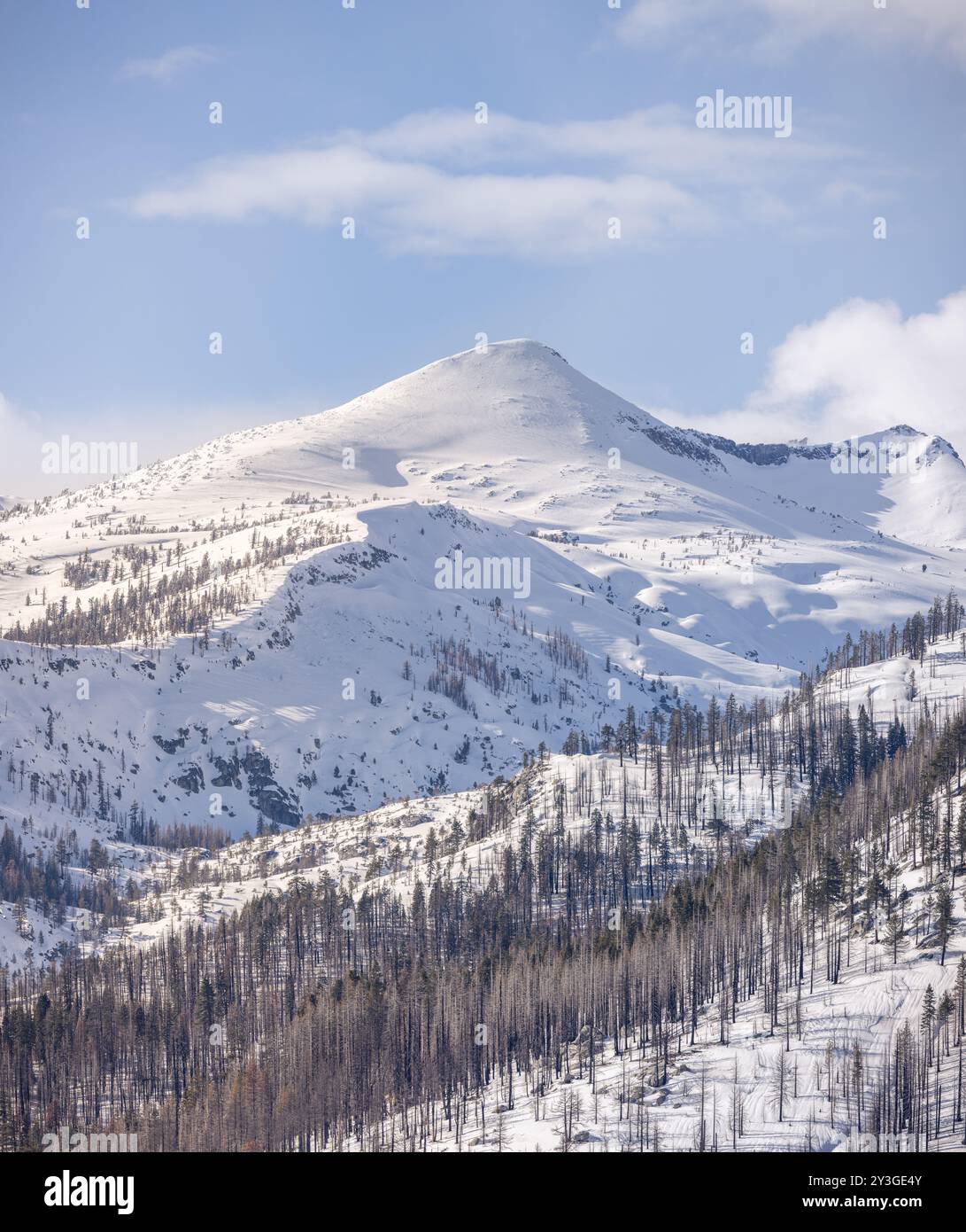 Pyramid Peak vicino al lago Tahoe, California Foto Stock