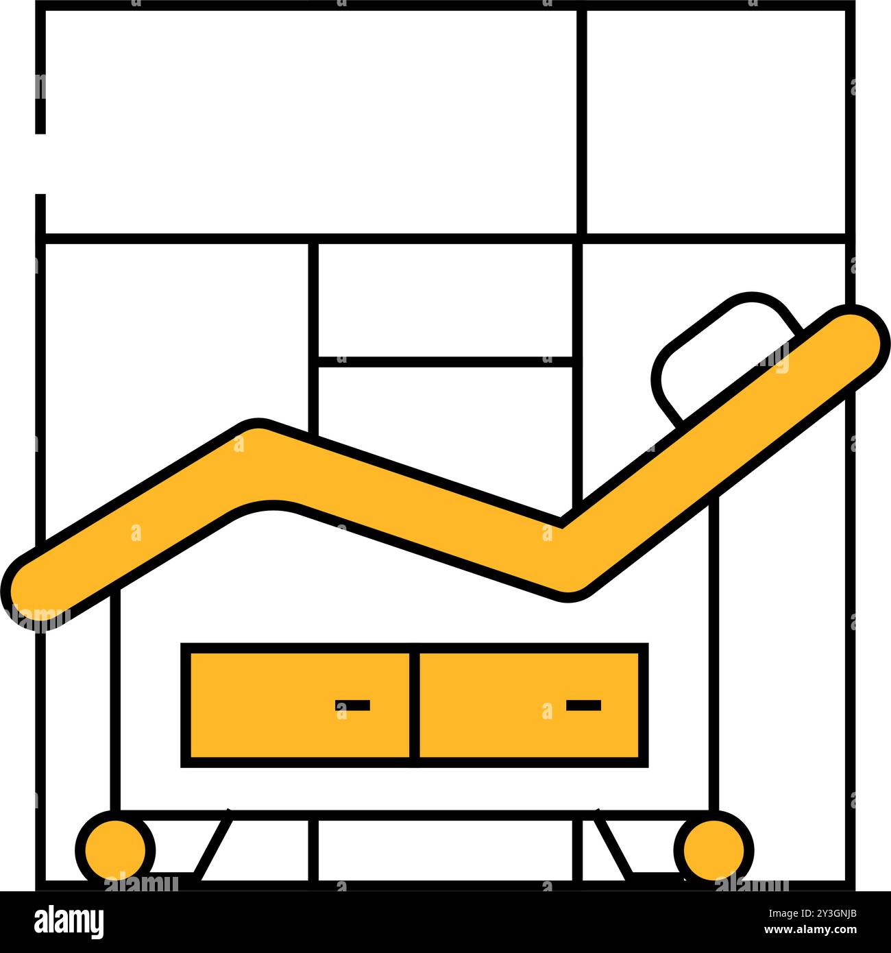 illustrazione a colori dell'icona del salone di bellezza Illustrazione Vettoriale