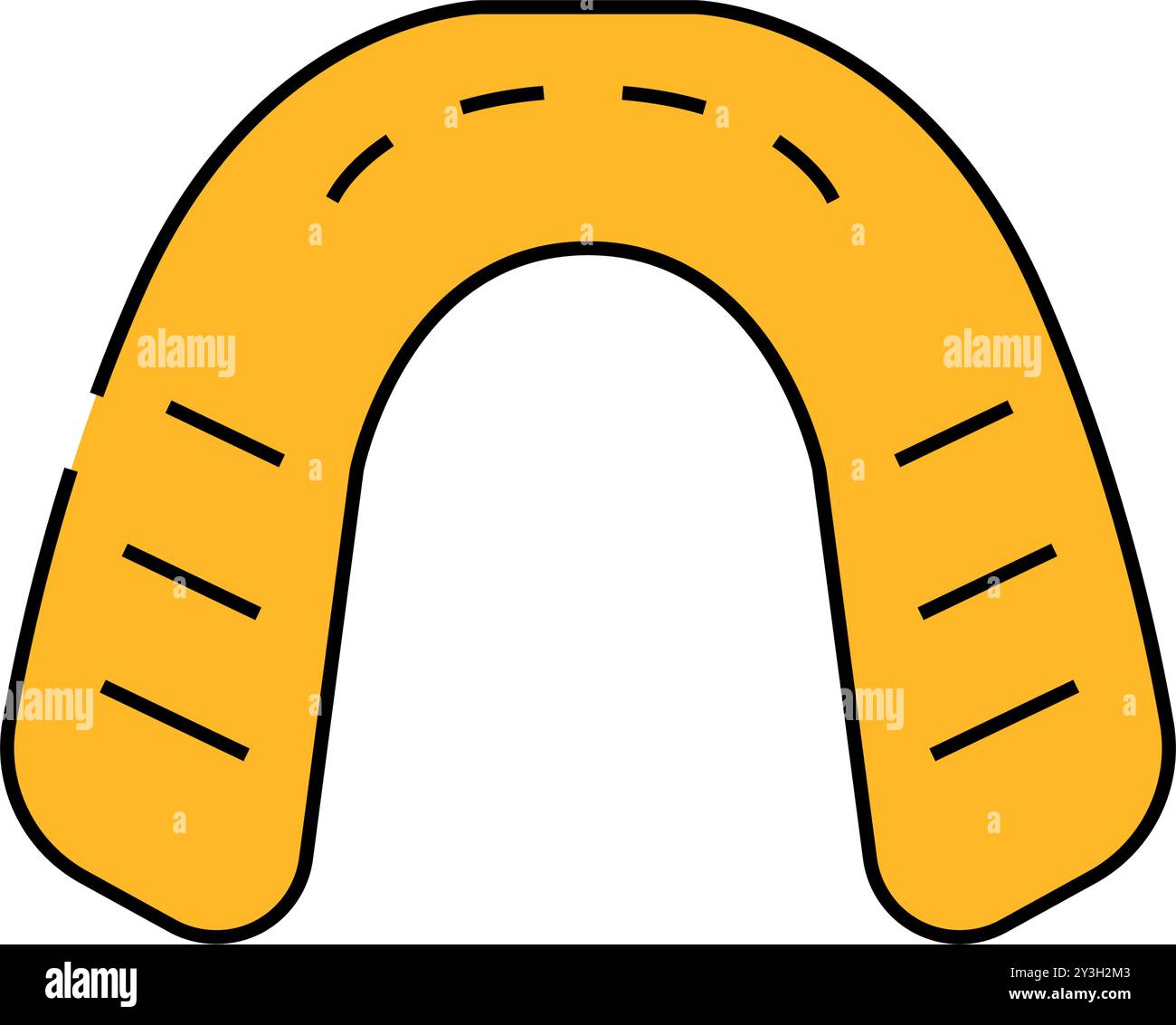 illustrazione a colori dell'icona della protezione della bocca Illustrazione Vettoriale