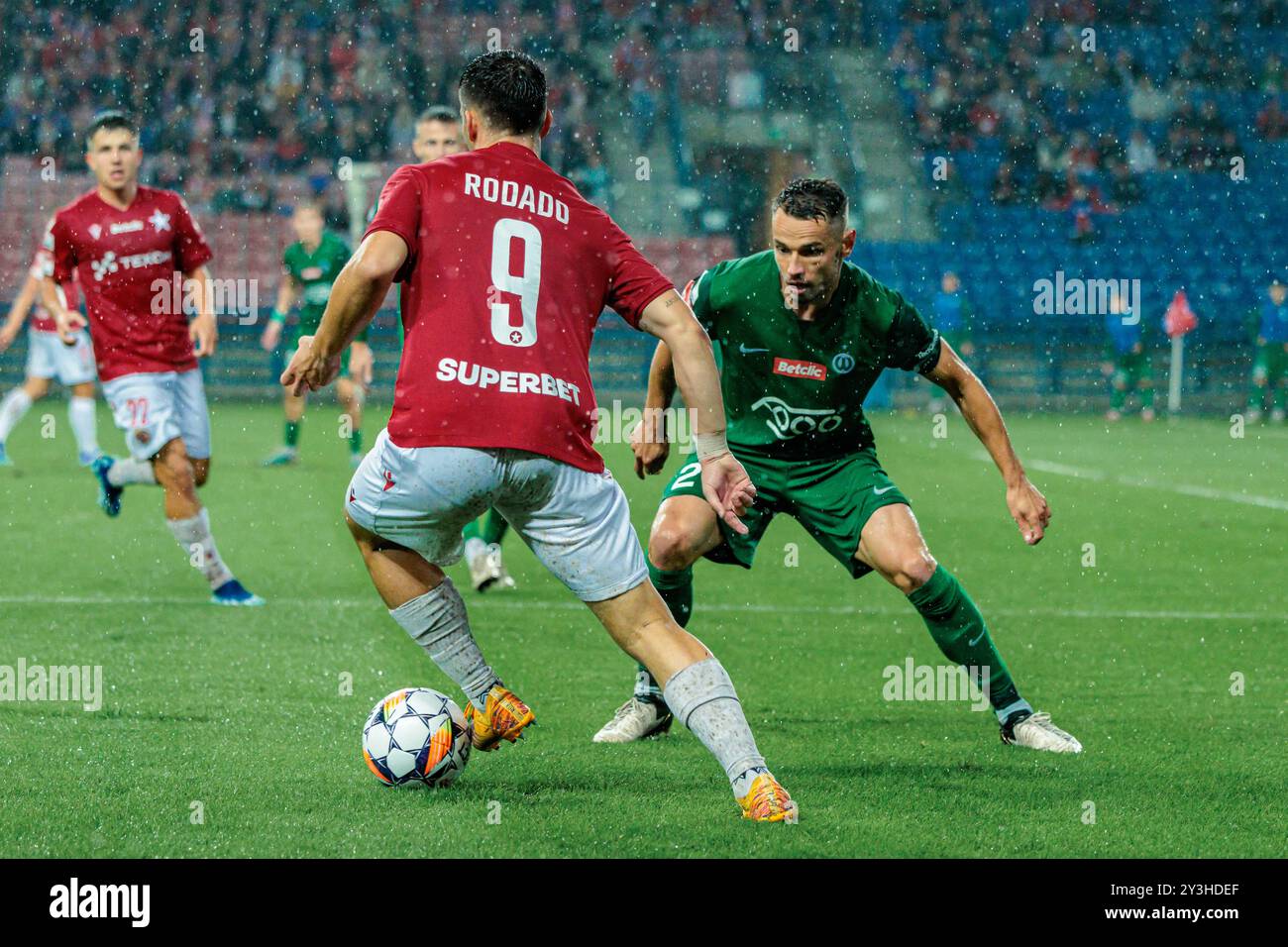 CRACOVIA, POLONIA, 13.09.2024 CALCIO, PRIMA LEGA POLACCA, WISLA CRACOVIA VS WARTA POZNAN, OP: ANGEL RODADO, CREDITI: PIOTR FRONT / ARENA AKCJI Foto Stock
