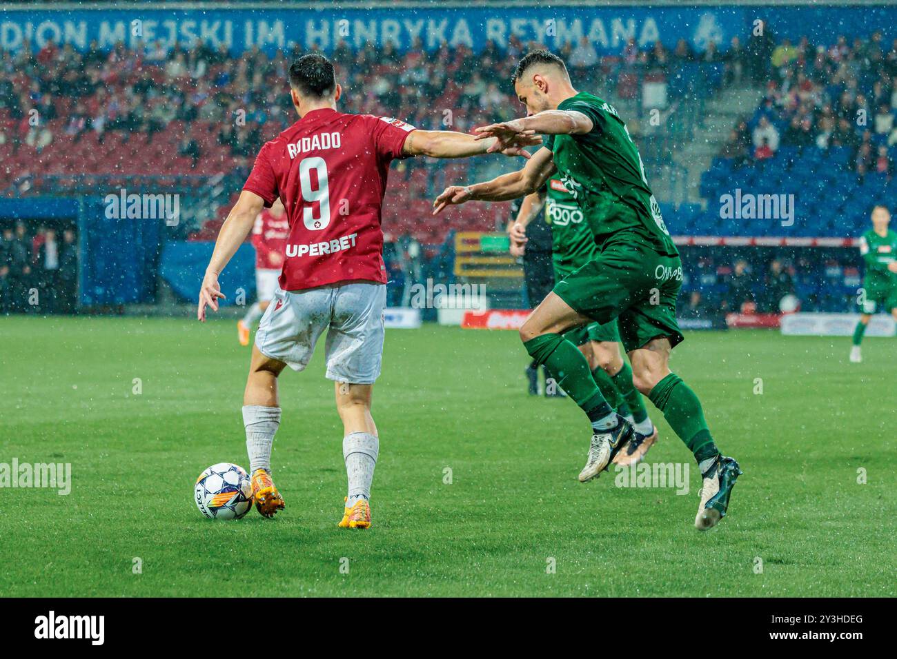 CRACOVIA, POLONIA, 13.09.2024 CALCIO, PRIMA LEGA POLACCA, WISLA CRACOVIA VS WARTA POZNAN, OP: ANGEL RODADO, CREDITI: PIOTR FRONT / ARENA AKCJI Foto Stock