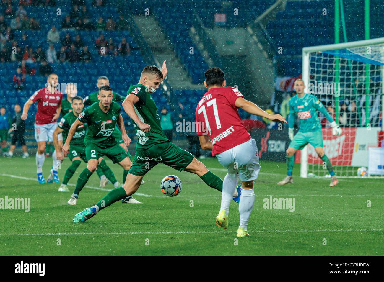 CRACOVIA, POLONIA, 13.09.2024 CALCIO, PRIMA LEGA POLACCA, WISLA KRAKOW VS WARTA POZNAN, OP: ANGEL BAENA, CREDITI: PIOTR FRONT / ARENA AKCJI Foto Stock