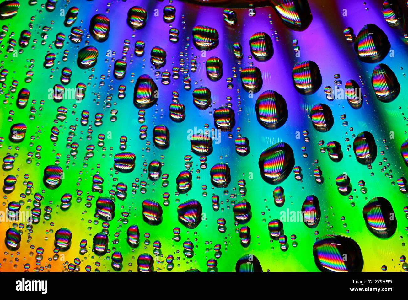 PsycedelicWaterdrops Foto Stock