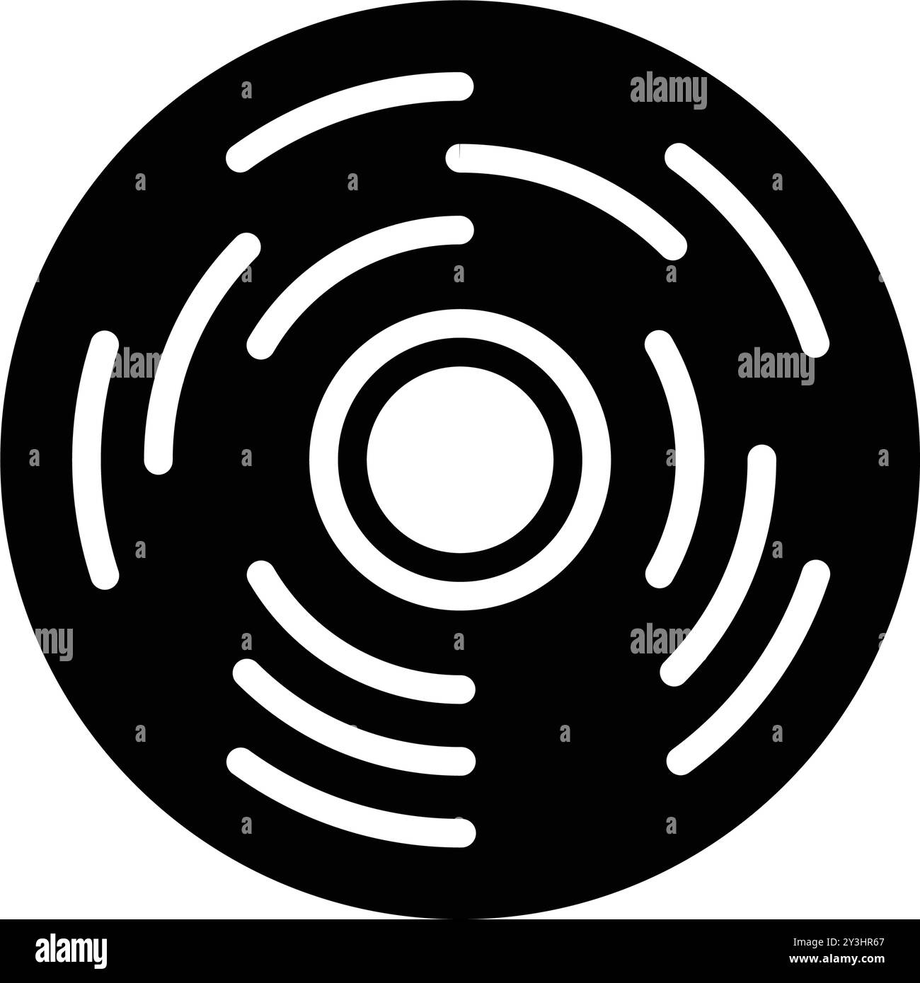 Icona per vinile, musica Illustrazione Vettoriale