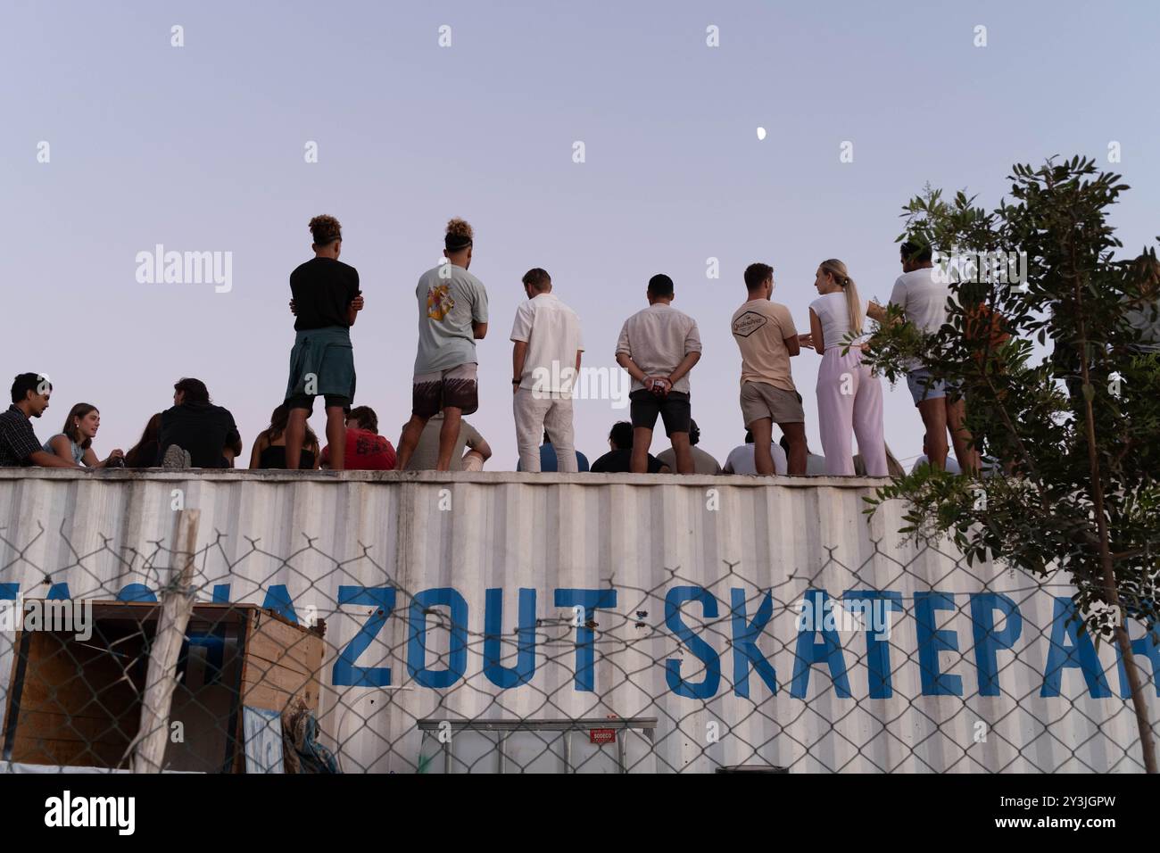 Taghazout Skate Park, Marocco Foto Stock