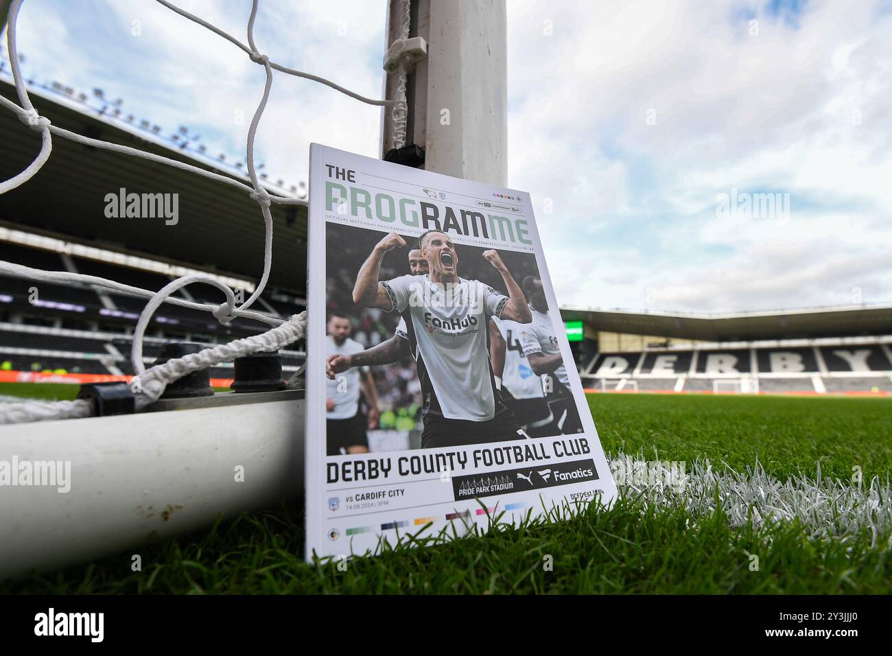 Vista generale all'interno del Pride Park, sede del Derby County durante la partita del Campionato Sky Bet tra Derby County e Cardiff City al Pride Park, Derby, sabato 14 settembre 2024. (Foto: Jon Hobley | mi News) crediti: MI News & Sport /Alamy Live News Foto Stock