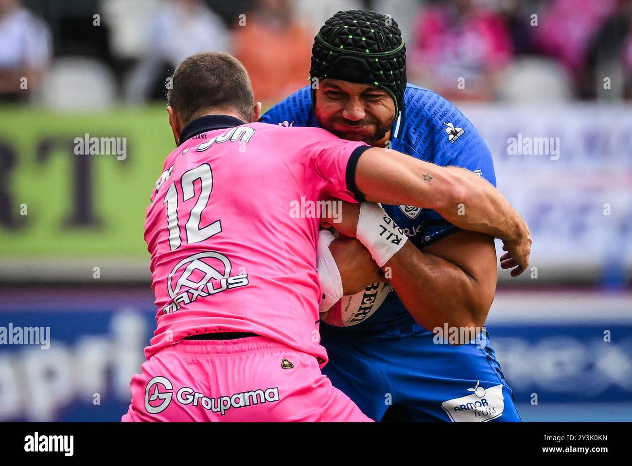 Parigi, Francia. 14 settembre 2024. Sione KALAMAFONI di Vannes durante il campionato francese Top 14 rugby a 15 tra lo Stade Francais Paris e RC Vannes il 14 settembre 2024 allo stadio Jean Bouin di Parigi, Francia - Photo Matthieu Mirville/DPPI Credit: DPPI Media/Alamy Live News Foto Stock