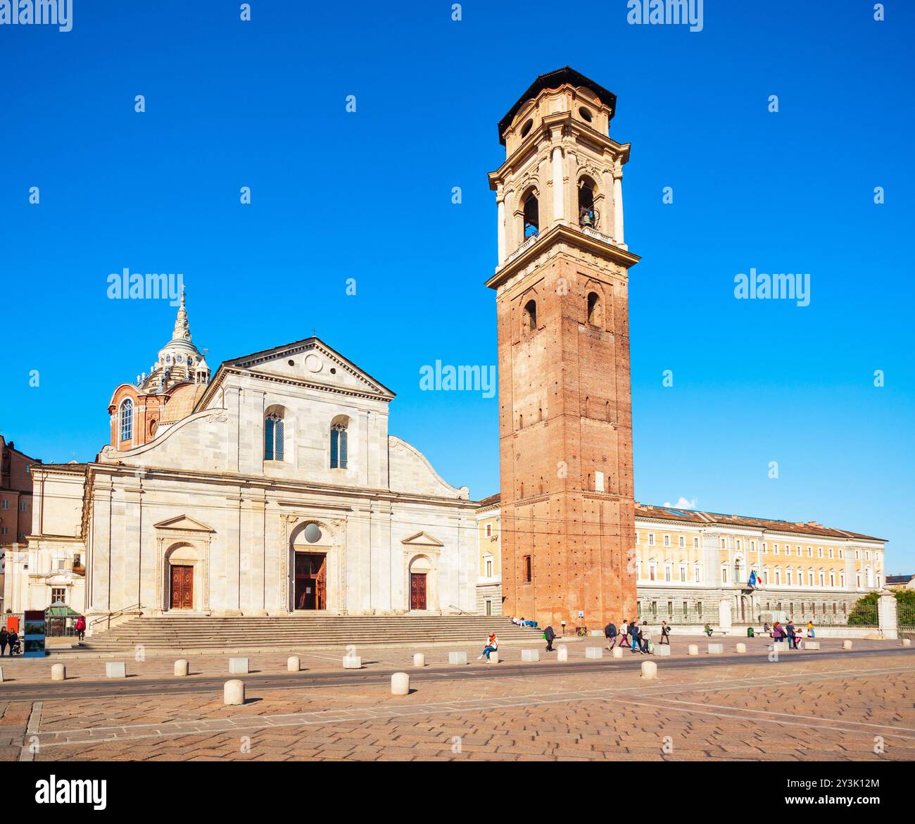 Torino Cattedrale o Duomo di Torino o la Cattedrale di San Giovanni Battista è una cattedrale cattolica romana di Torino, Italia Foto Stock