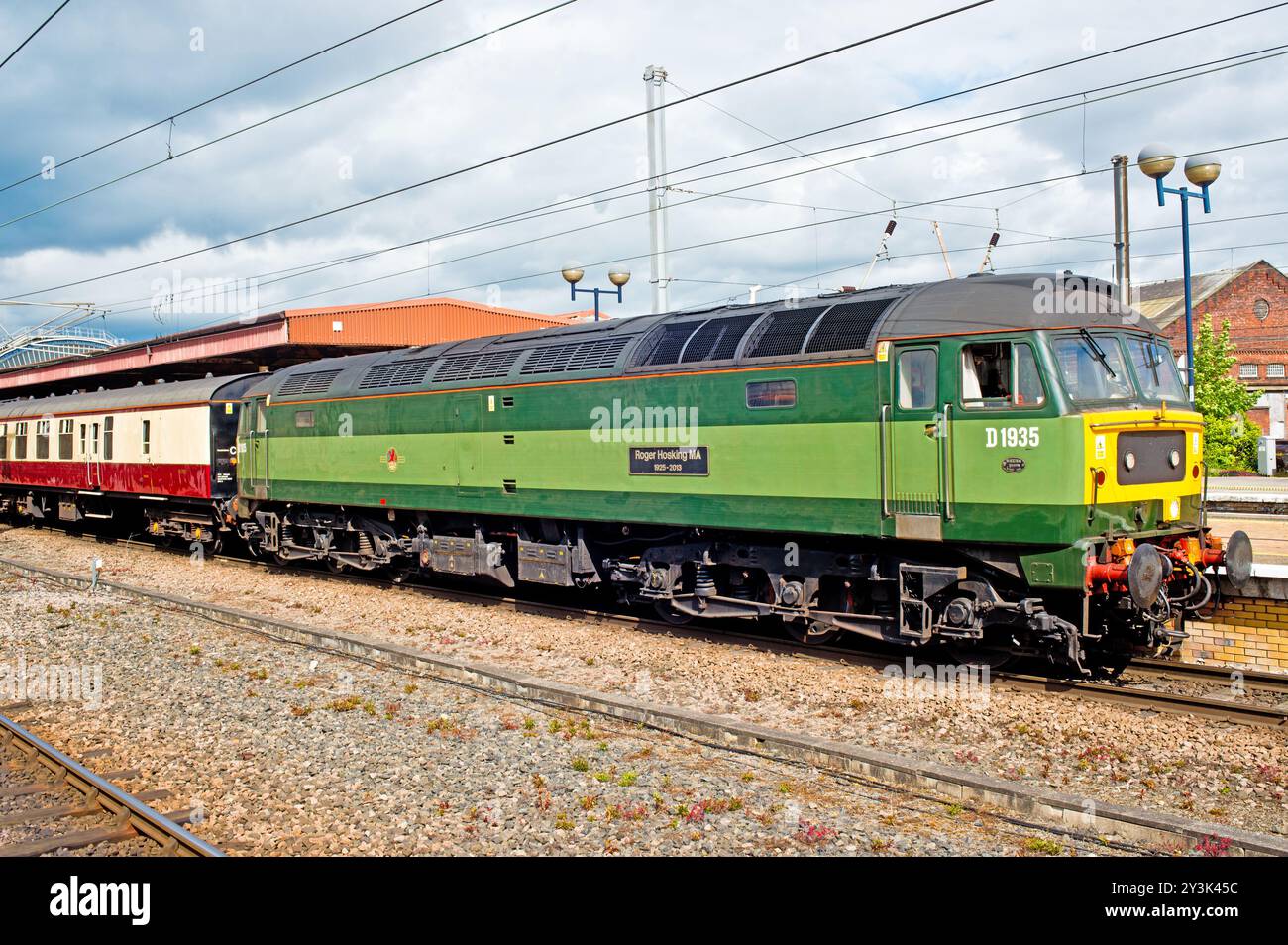 Classe 47 D1935 Roger Hoskings a York, Yorkshire, Inghilterra Foto Stock