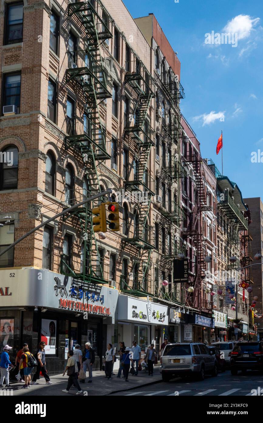 Chinatown è un quartiere etnico e un'attrazione turistica, a Lower Manhattan, 2024, New York City, USA Foto Stock