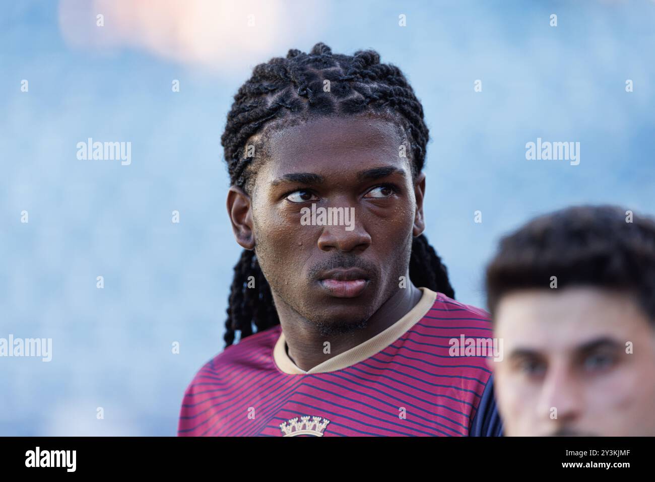 Torres Vedras, Portogallo. 13 settembre 2024. David Costa (SCU Torreense) visto durante la partita di Liga Portugal 2 tra SCU Torreense e Portimonense SC all'Estadio Manuel Marques. Punteggio finale; Torreense 3:2 Portimonense. Credito: SOPA Images Limited/Alamy Live News Foto Stock