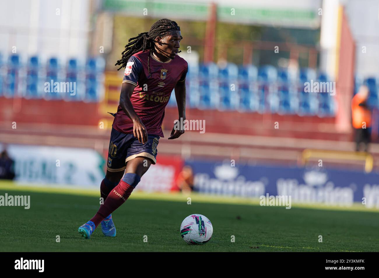Torres Vedras, Portogallo. 13 settembre 2024. David Costa (SCU Torreense) visto in azione durante la partita di Liga Portugal 2 tra SCU Torreense e Portimonense SC all'Estadio Manuel Marques. Punteggio finale; Torreense 3:2 Portimonense. (Foto di Maciej Rogowski/SOPA Images/Sipa USA) credito: SIPA USA/Alamy Live News Foto Stock