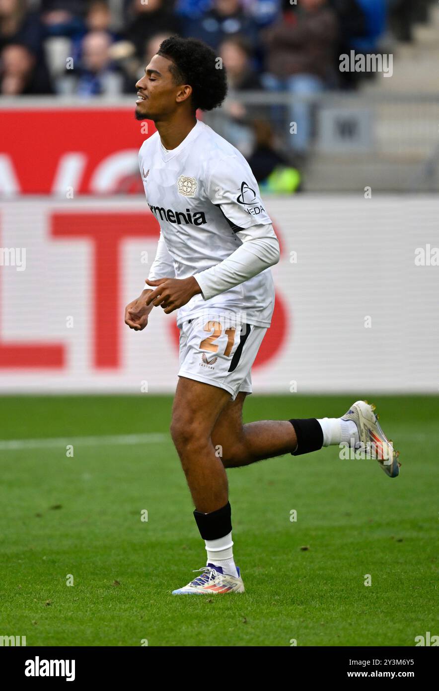 Amina Adli Bayer 04 Leverkusen (21) TSG 1899 Hoffenheim vs Bayer 04 Leverkusen 14.09.2024 LE NORMATIVE DFL VIETANO QUALSIASI USO DI FOTOGRAFIE COME SEQUENZE DI IMMAGINI E/O QUASI-VIDEO Foto Stock