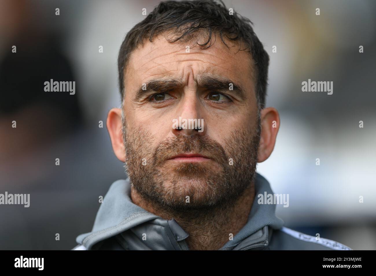 Erol Bulut, manager del Cardiff City durante la partita del Campionato Sky Bet tra Derby County e Cardiff City al Pride Park di Derby, sabato 14 settembre 2024. (Foto: Jon Hobley | mi News) crediti: MI News & Sport /Alamy Live News Foto Stock