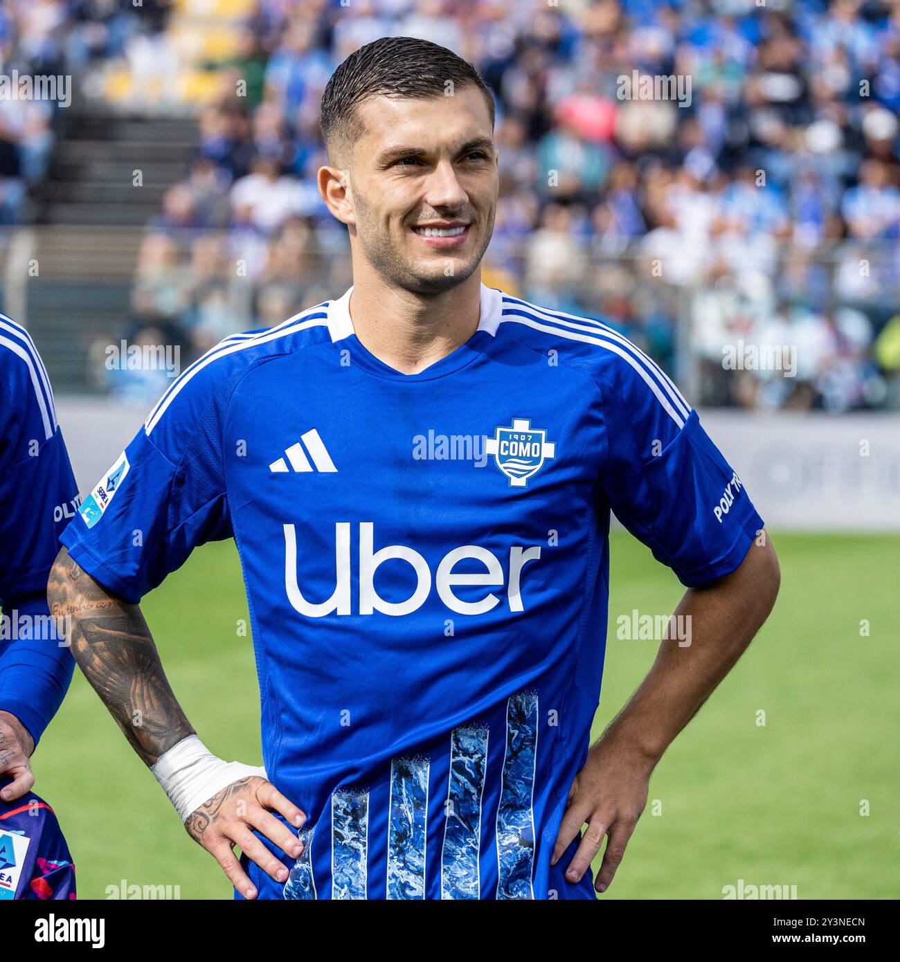 Como, Italia - 14 settembre 2024 - Como vs Bologna serie A - strefezza gabriel como crediti: Kines Milano/Alamy Live News Foto Stock
