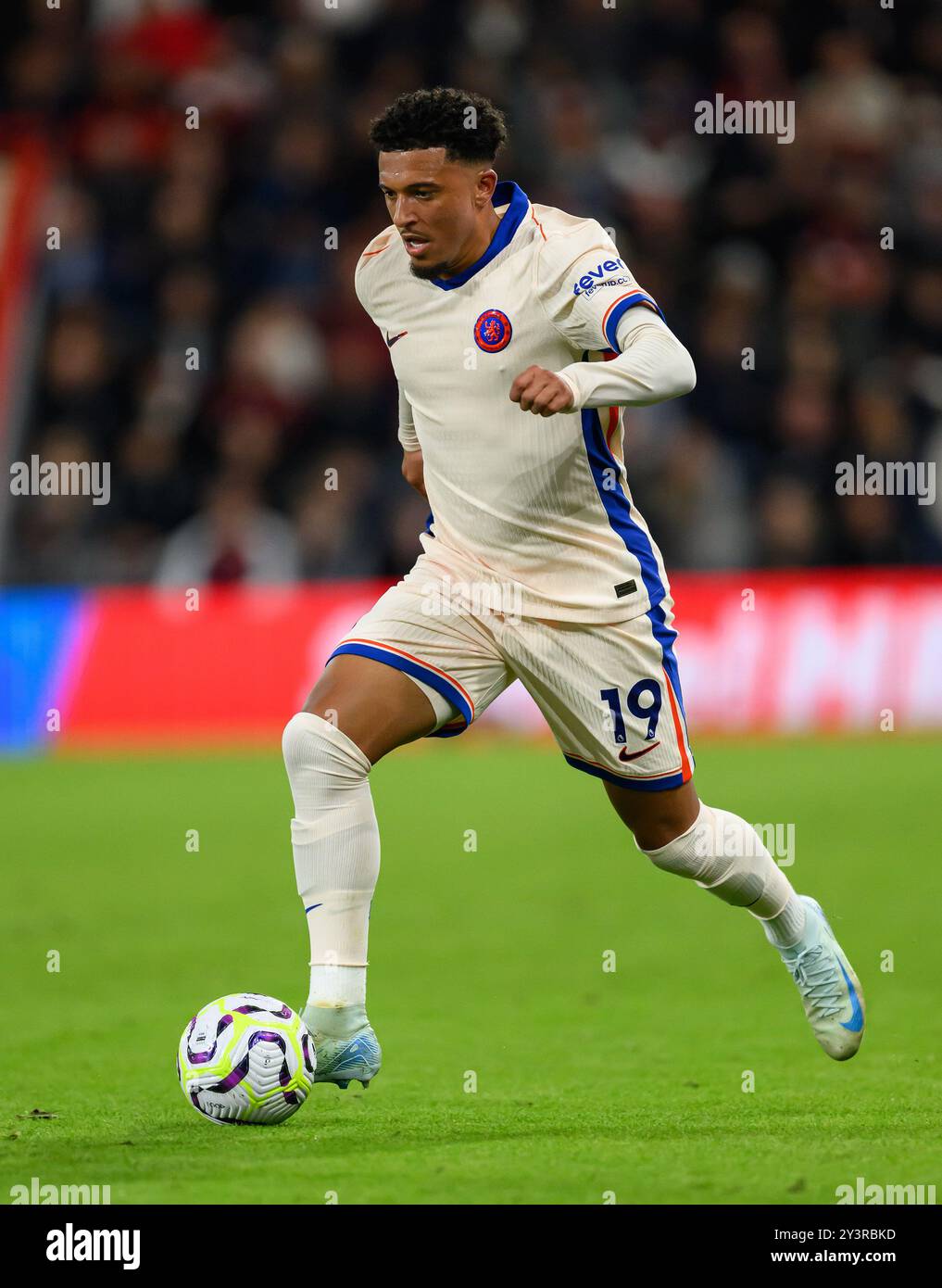 Londra, Regno Unito. 14 settembre 2024 - AFC Bournemouth contro Chelsea - Premier League - Vitality Stadium. Jadon Sancho di Chelsea in azione. Crediti immagine: Mark Pain / Alamy Live News Foto Stock