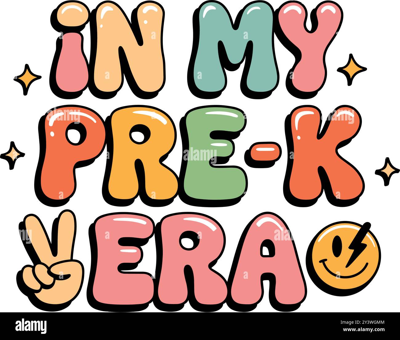 nella mia era pre-k Illustrazione Vettoriale