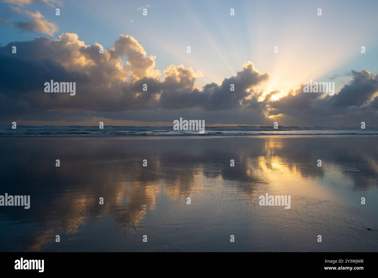 Auckland, nuova Zelanda. Il clima instabile dell'autunno Foto Stock