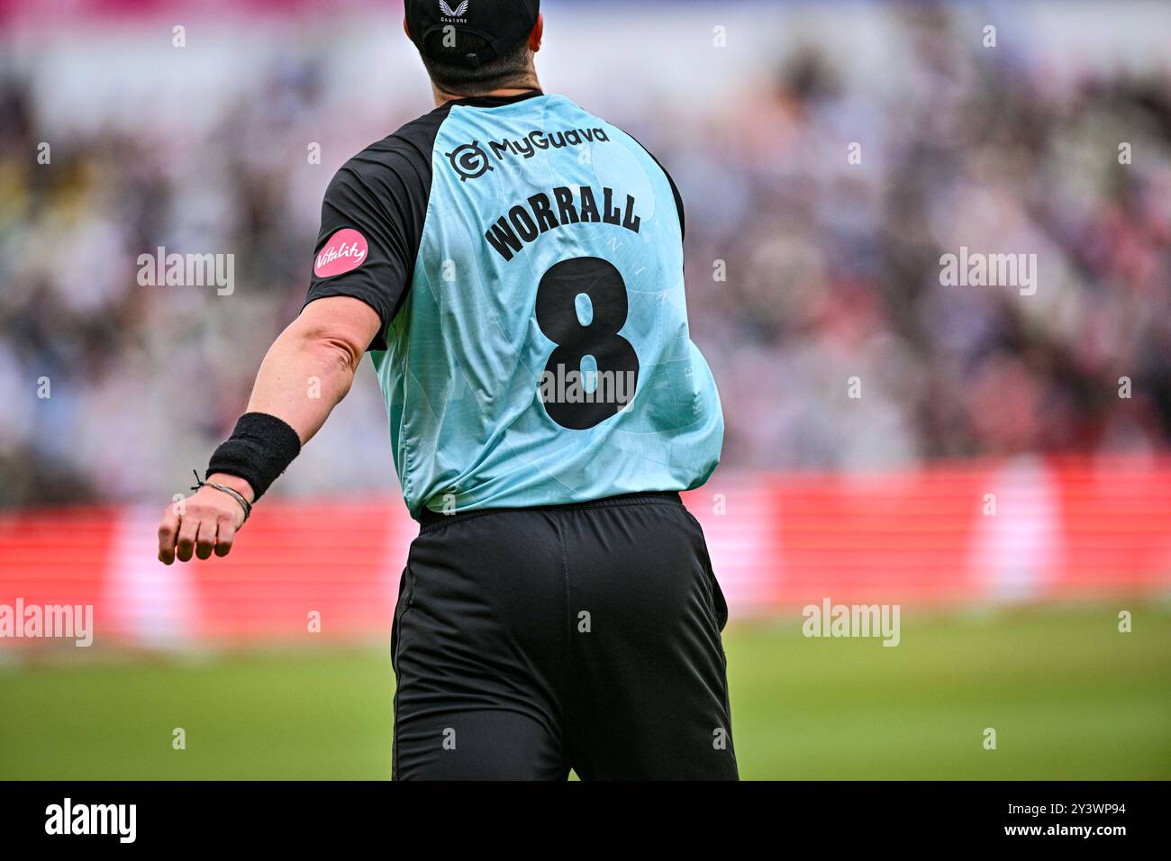 Edgbaston, Birmingham, Regno Unito. 14 settembre 2024. Vitality Blast T20 League Cricket Finals Day; semifinale, Surrey, Somerset; credito: Action Plus Sports/Alamy Live News Foto Stock