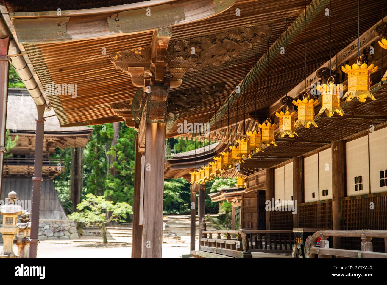 Tempio Kongobu-ji a Koya, distretto di Ito, Wakayama, Giappone Foto Stock