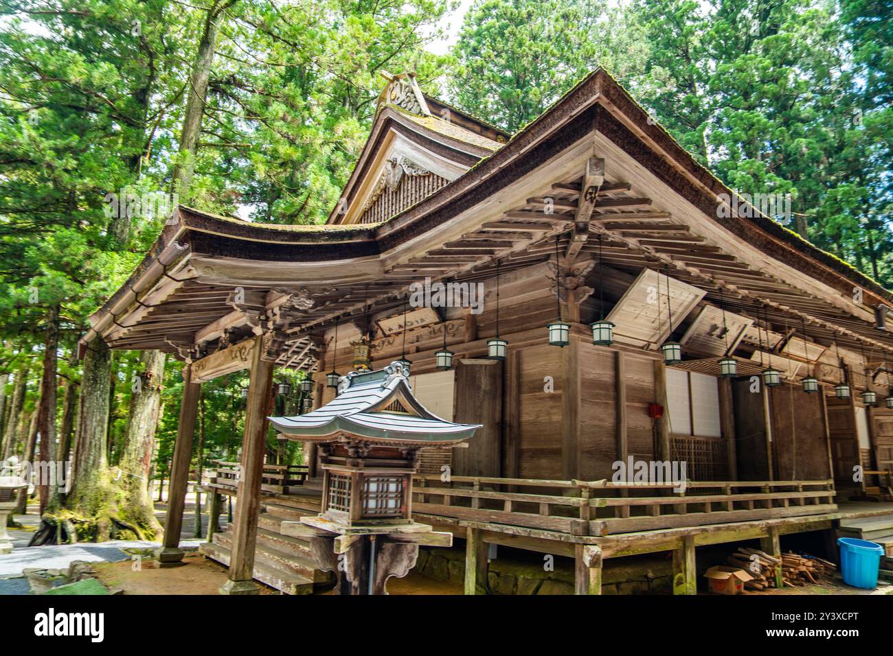 Tempio Kongobu-ji a Koya, distretto di Ito, Wakayama, Giappone Foto Stock