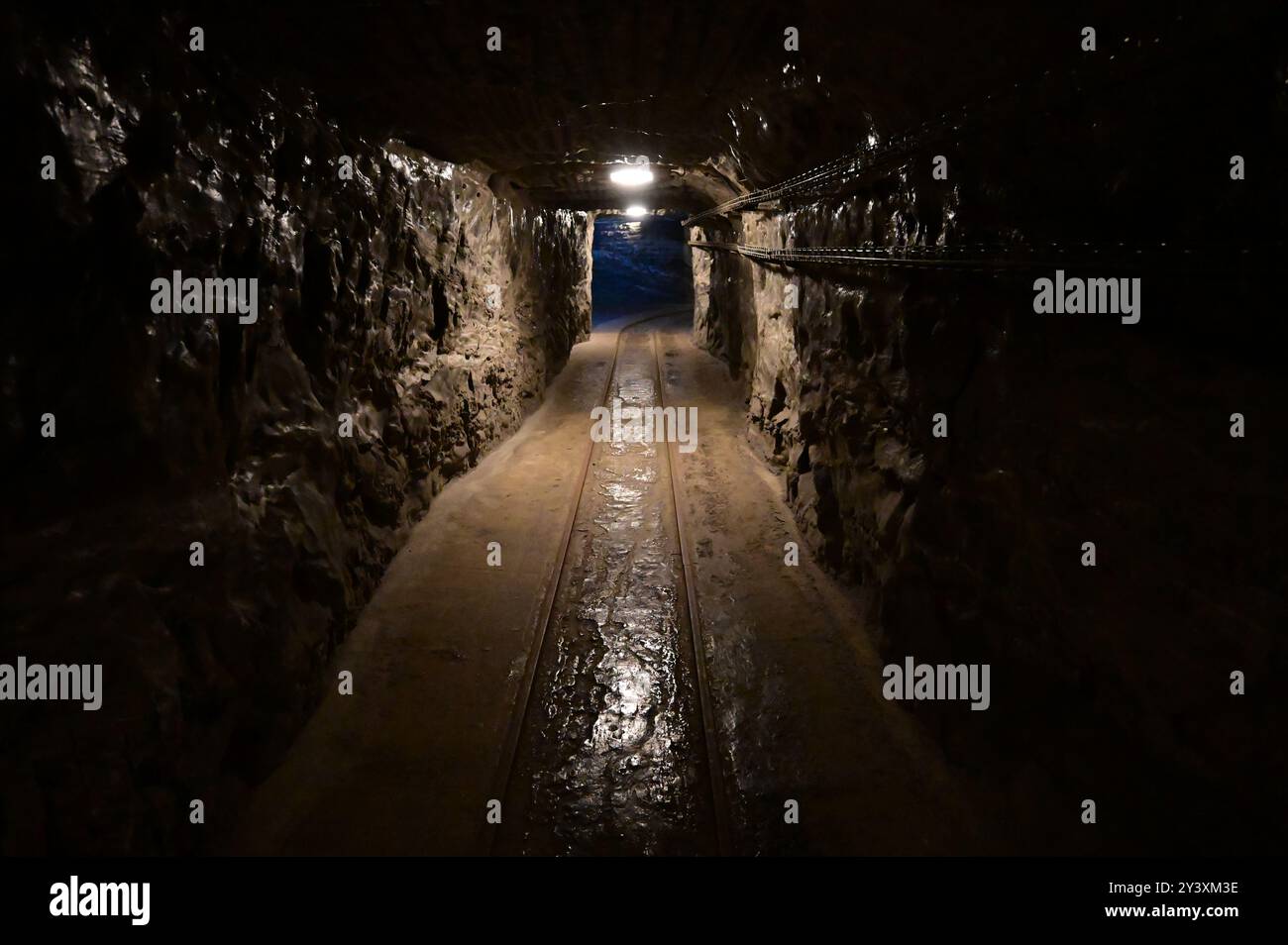 Le miniere di sale di Wieliczka nei pressi di Cracovia in Polonia. Foto Stock